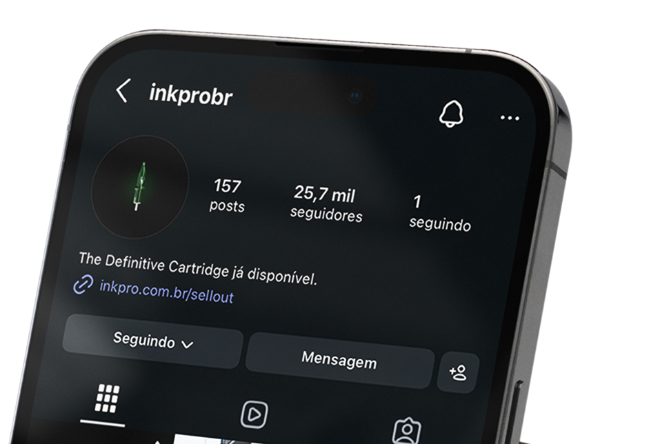 Siga Ink Pro no Instagram